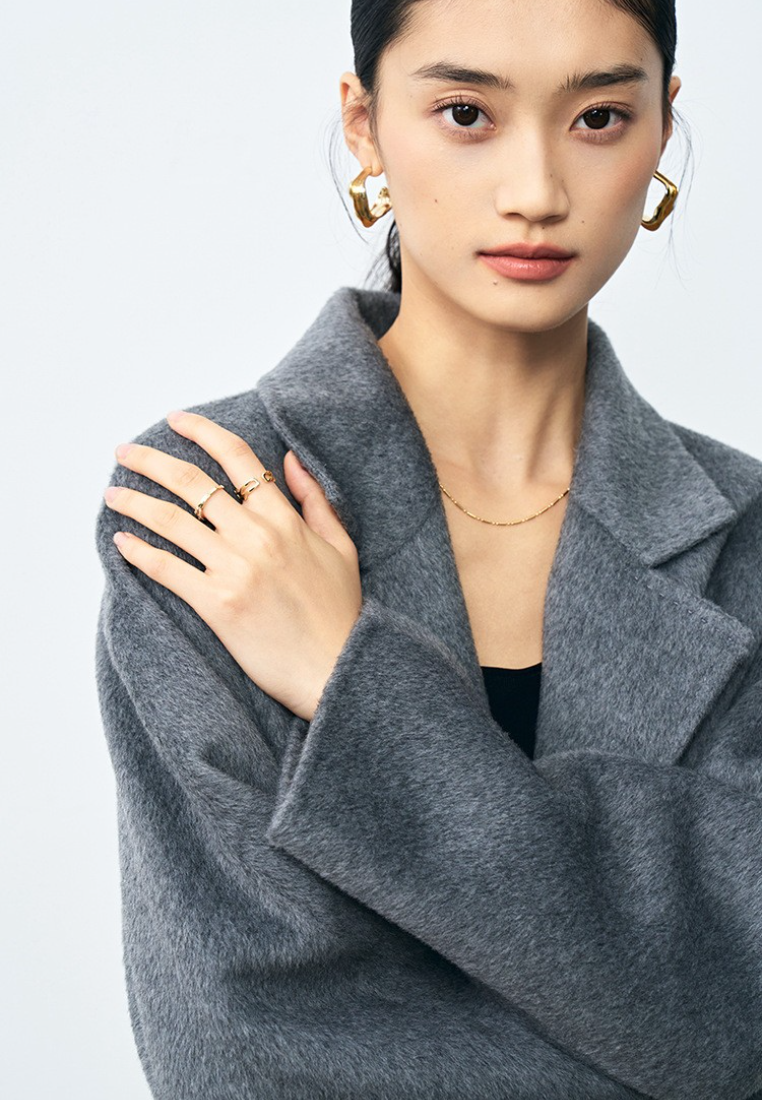 2025 Autumn New Loose-fitting Long Collared Coat CA25111715GY