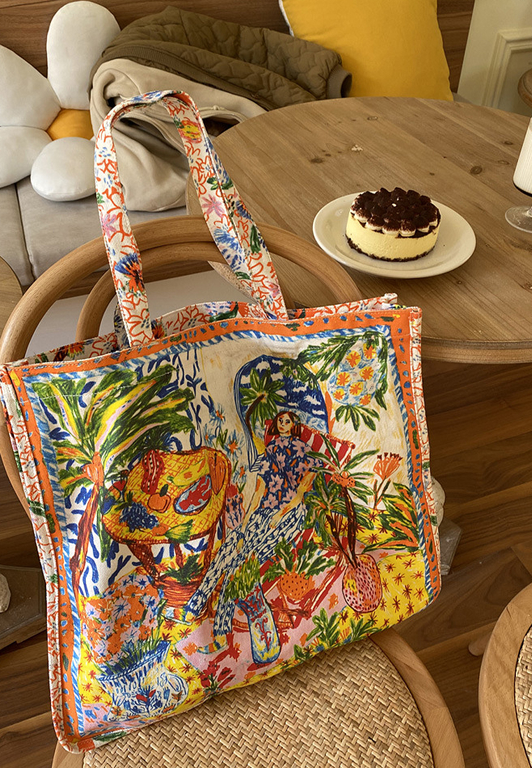 2024 New Printed Canvas Totes CA24032315MT