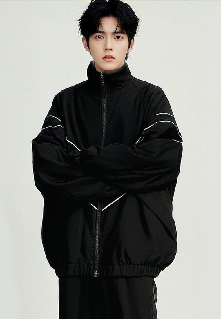 Solid color new men's versatile casual jacket CA24101415BK