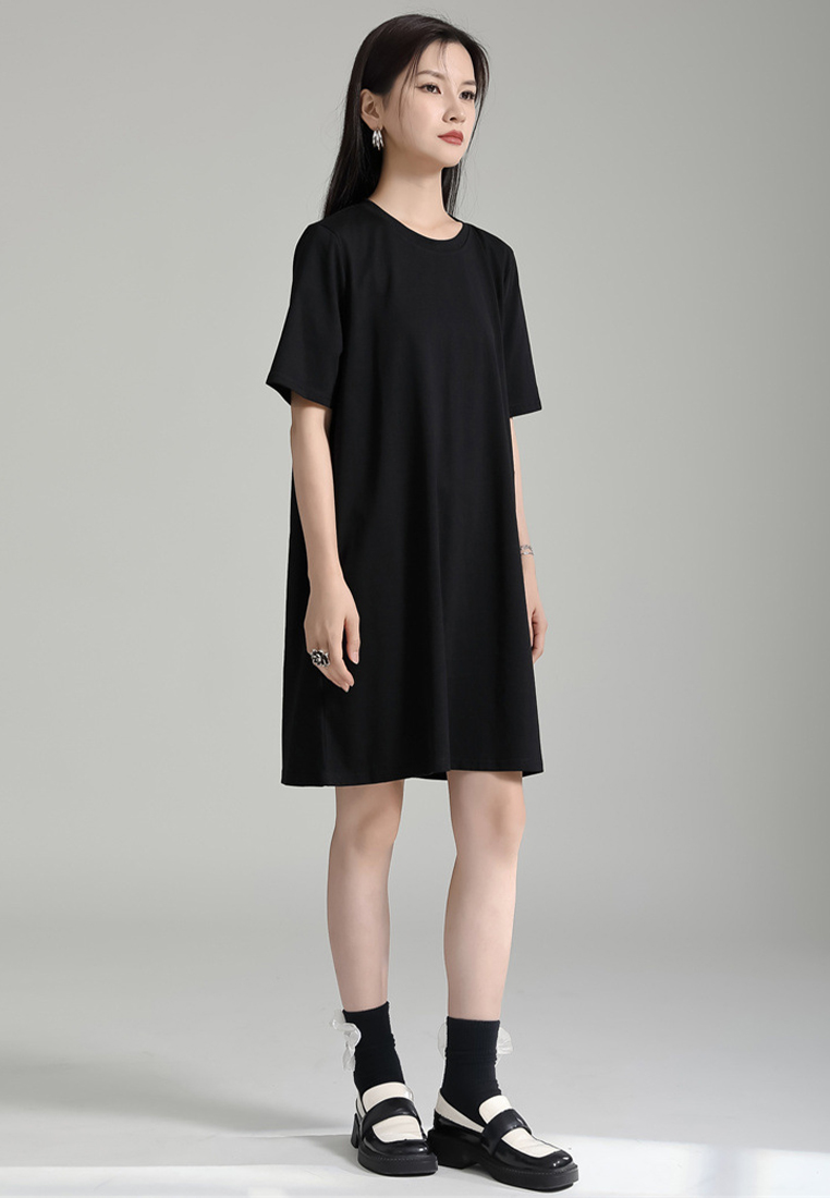 2024 New black hooded two-piece dress CA24030115BK