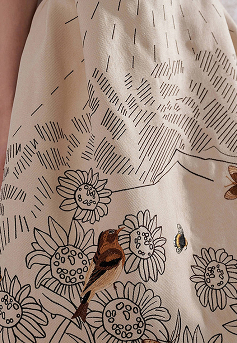 2024 Summer New Fashion Bra Dress Printed Mid length Dress CA4021915BE