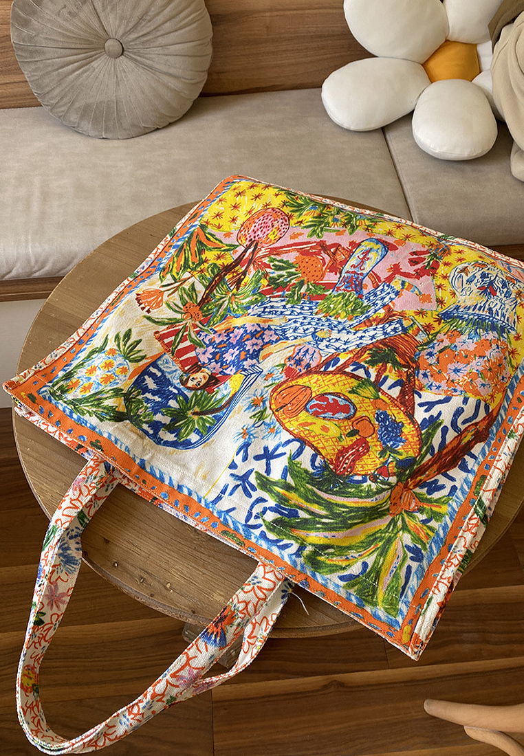 2024 New Printed Canvas Totes CA24032315MT