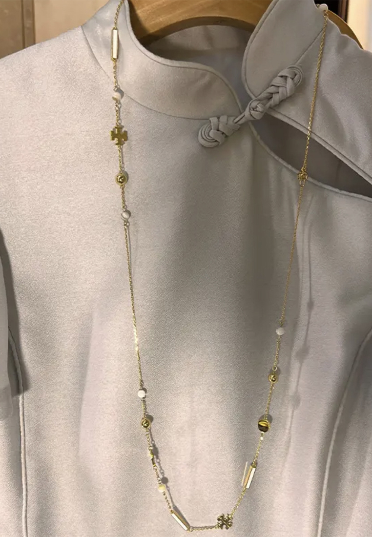 Fashionable and elegant Chinese button up puff sleeve dress CA122715