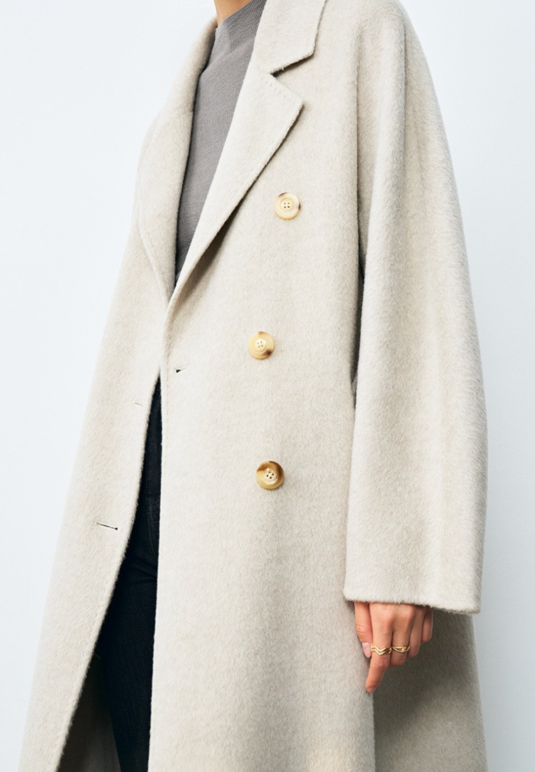 2025 Autumn New Loose-fitting Long Collared Coat CA25111715GY