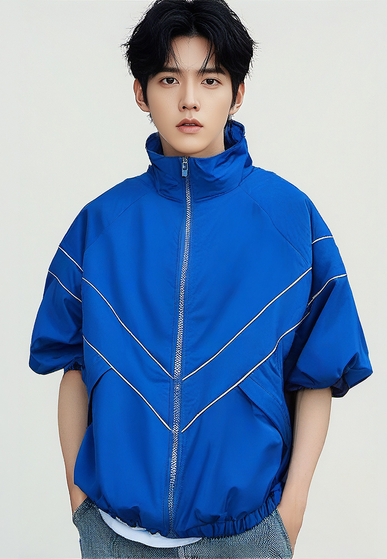 Solid color new men's versatile casual jacket CA24101415BK