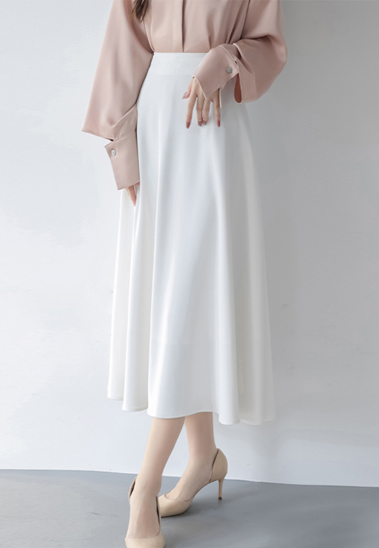 New commuter high-waisted A-line skirt CA24030715GR
