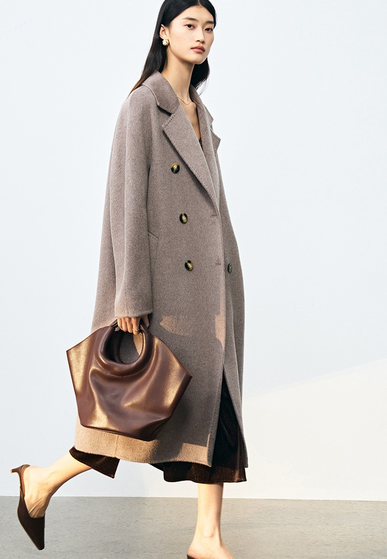 2025 Autumn New Loose-fitting Long Collared Coat CA25111715GY