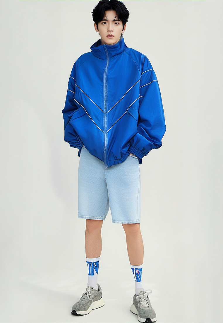 Solid color new men's versatile casual jacket CA24101415BK