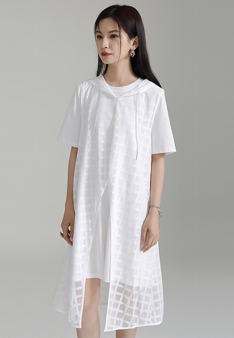 2024 New black hooded two-piece dress CA24030115BK