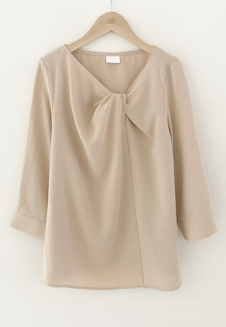 Early Fall French 3D Pleated Chiffon Shirt CA25090215W