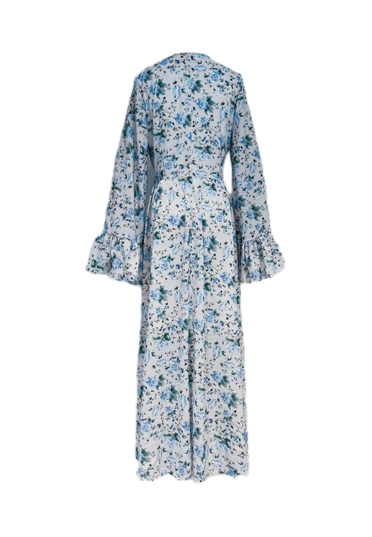 2024 Pink V-neck Slimming Waist Dress CA24081615PI