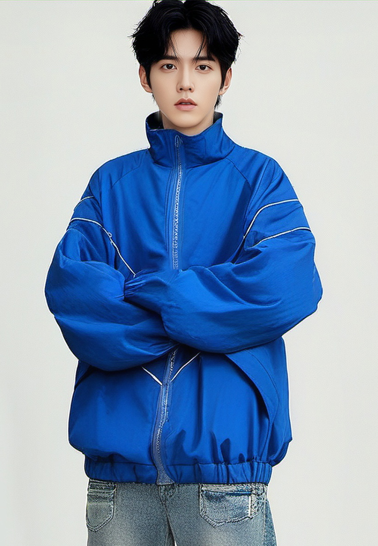 Solid color new men's versatile casual jacket CA24101415BK