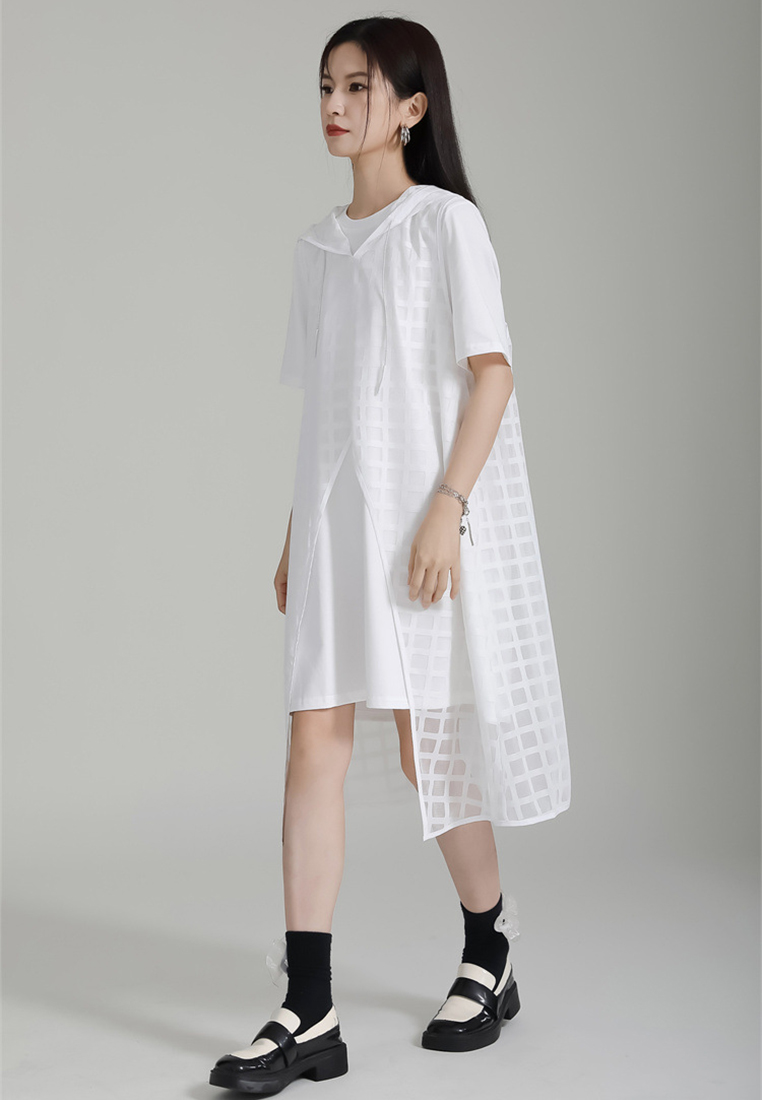 2024 New black hooded two-piece dress CA24030115BK