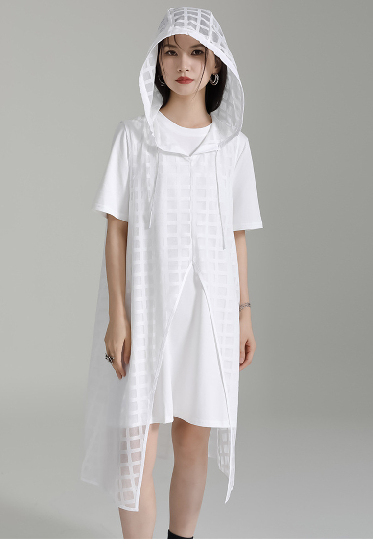 2024 New black hooded two-piece dress CA24030115BK