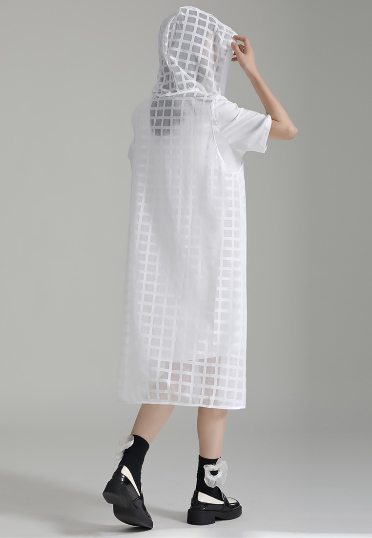 2024 New black hooded two-piece dress CA24030115BK