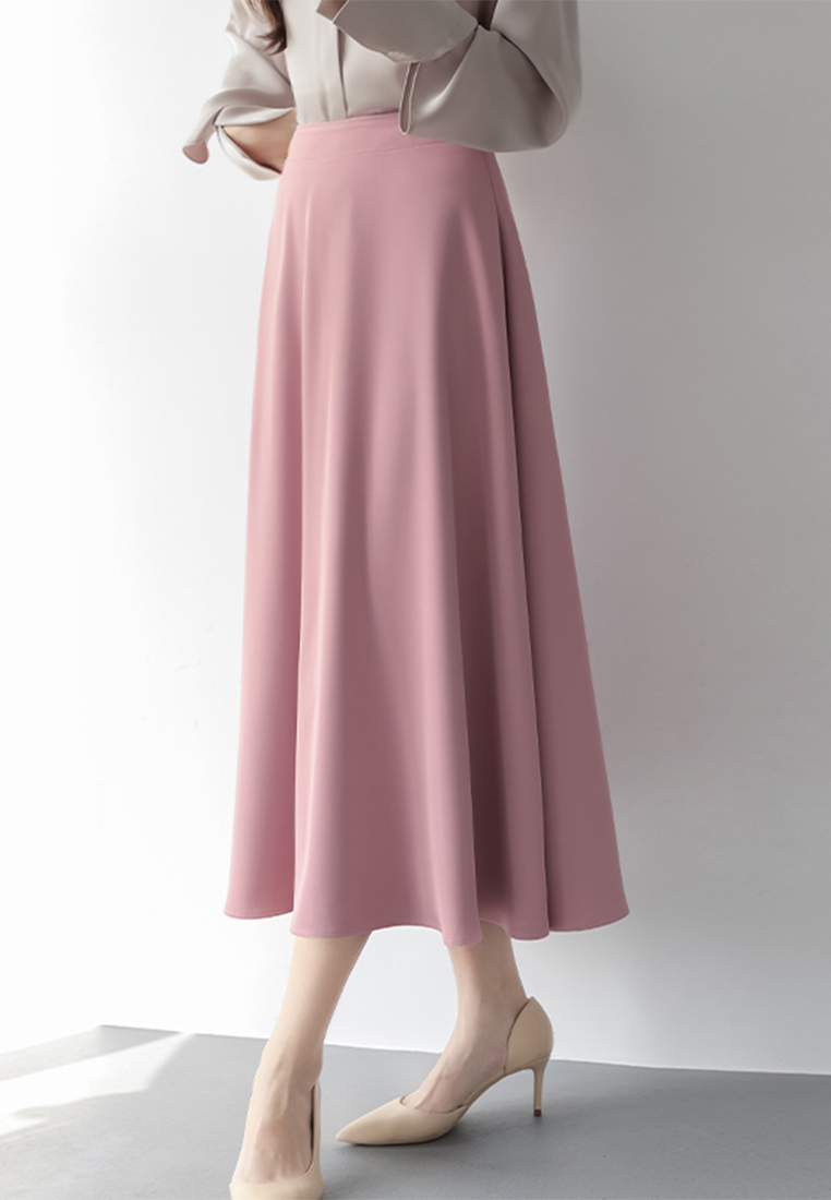 New commuter high-waisted A-line skirt CA24030715GR