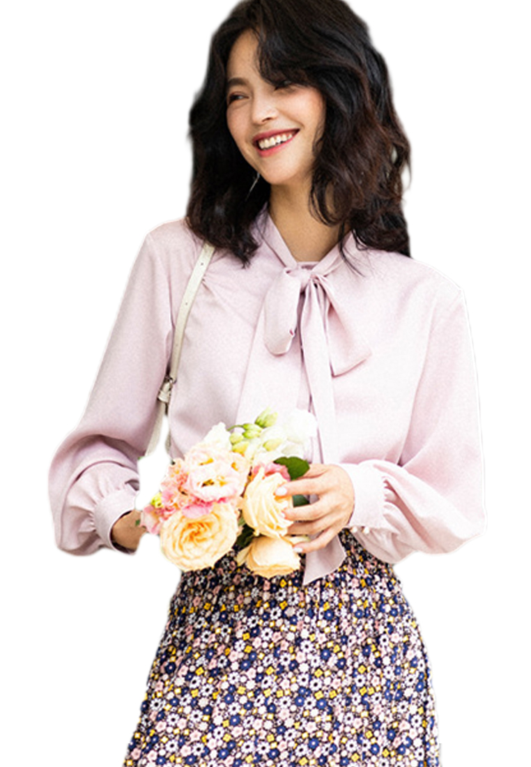 2024 Autumn new bow style retro top CA24091115W