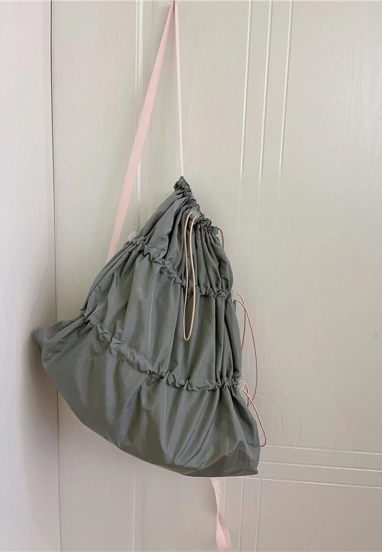 2024 new spring and summer contrast color drawstring plaid backpack CA24061716