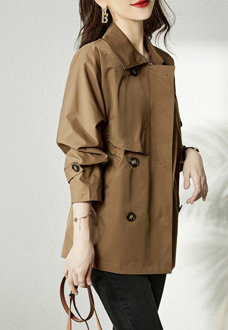 Fashion New Style Temperament Short Trench Coat CA090816