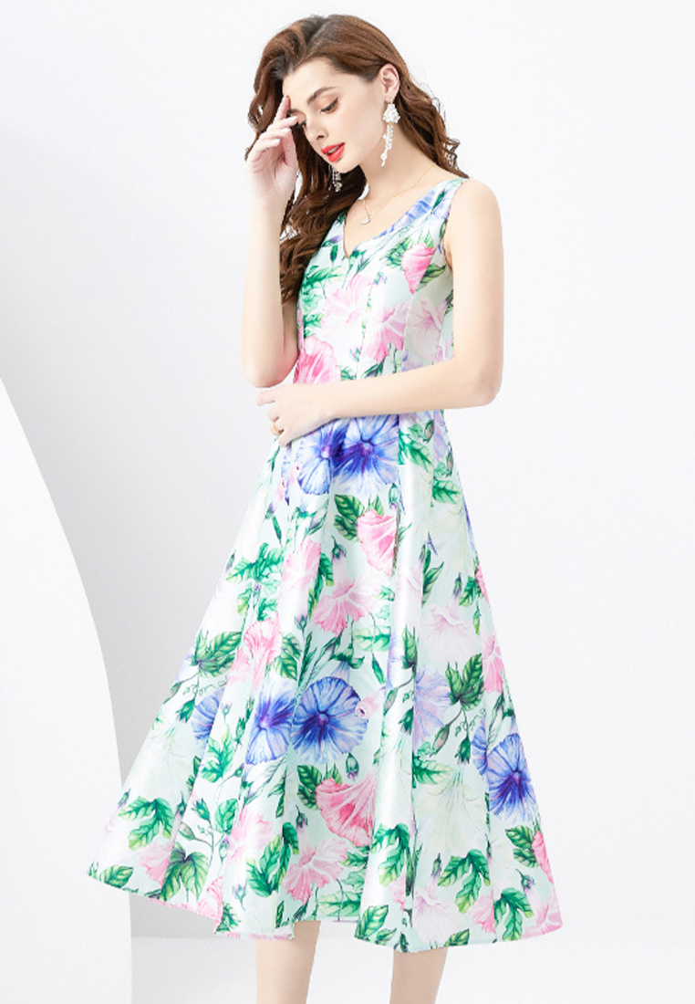 2024 temperament printed new dress CA24032616MT