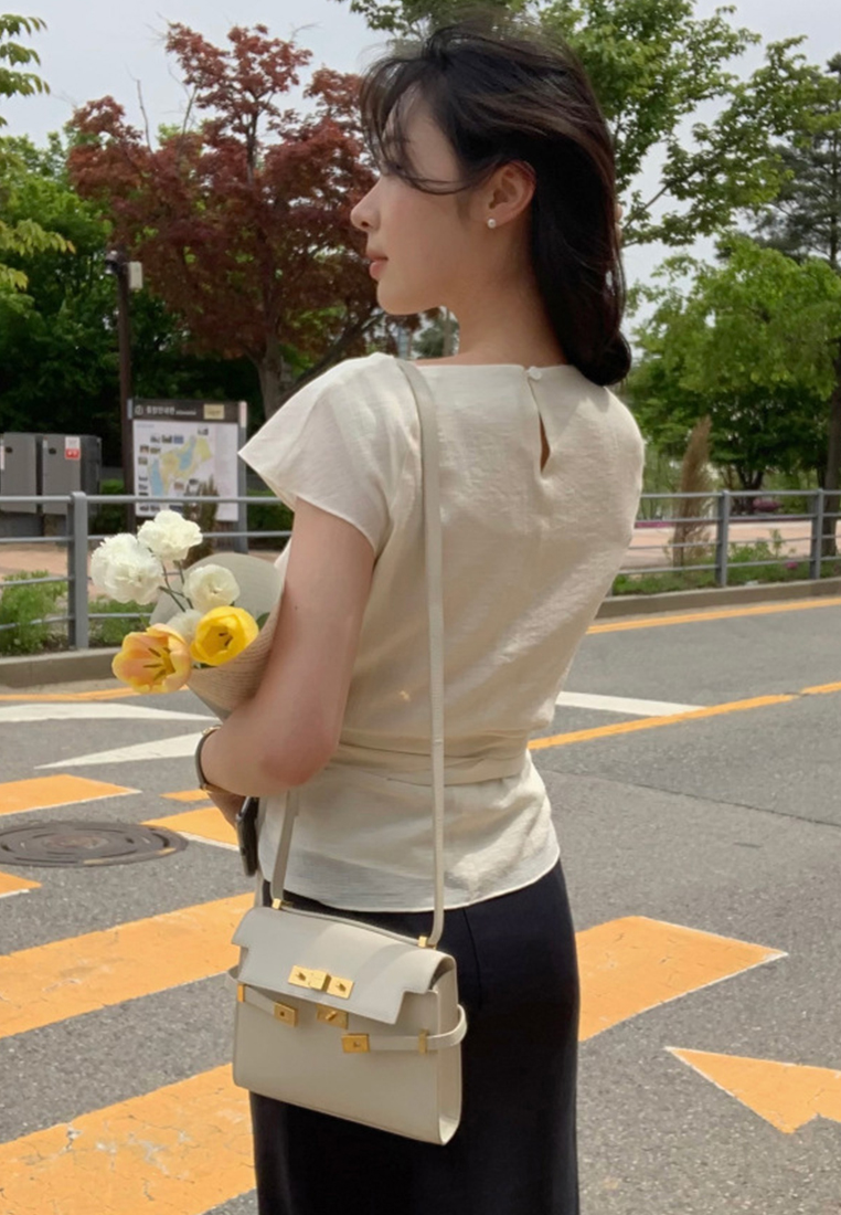 Summer New Fashion Tie Bow Top CA25070916BE