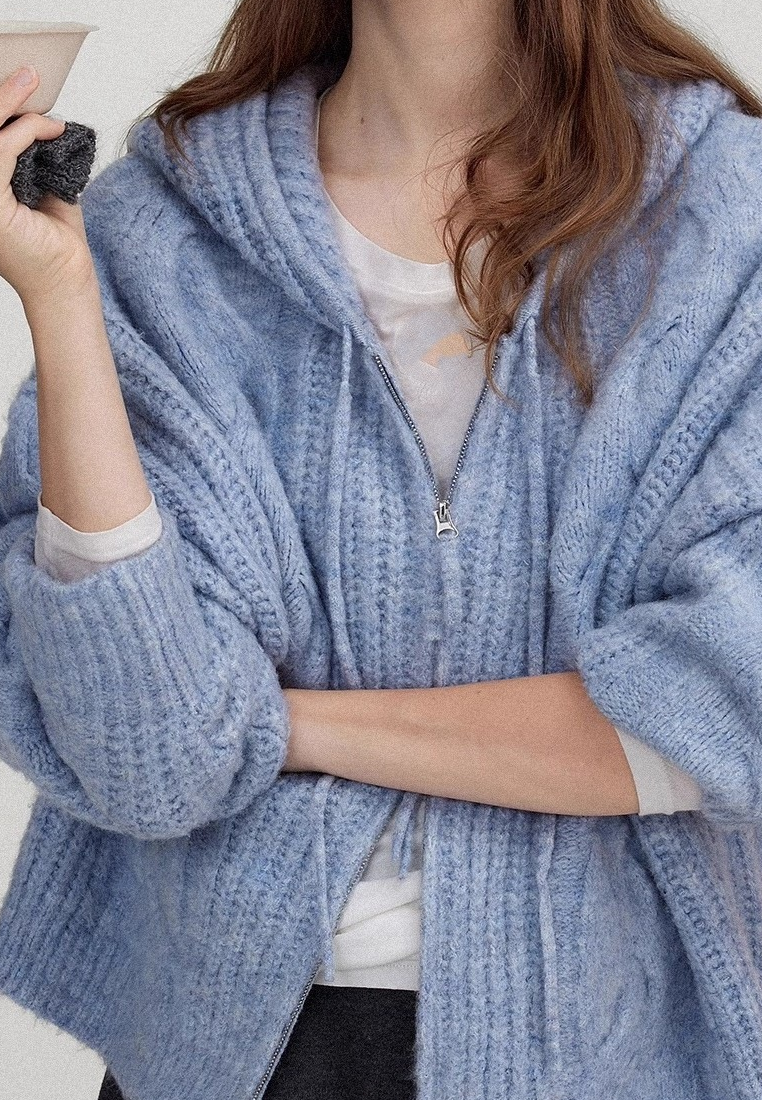 Autumn and Winter Retro Knitted Cardigan Sweater CA25110316BL