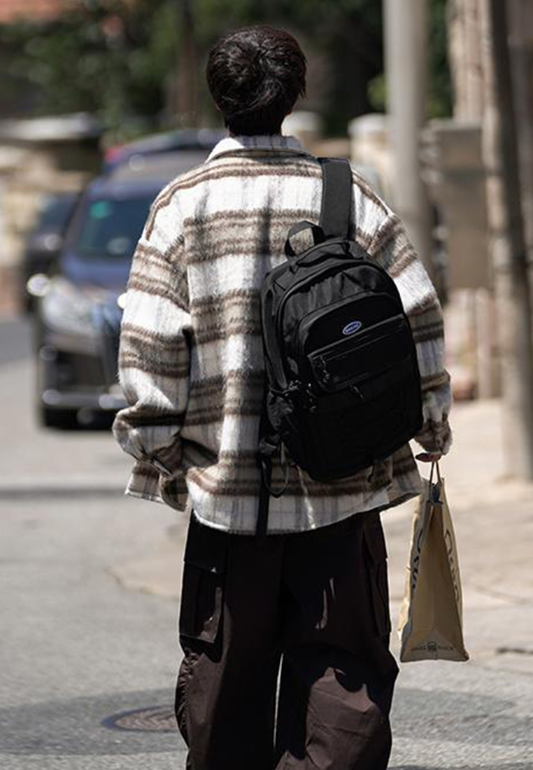 Korean men's long sleeved checkered casual jacket CA24101416BE