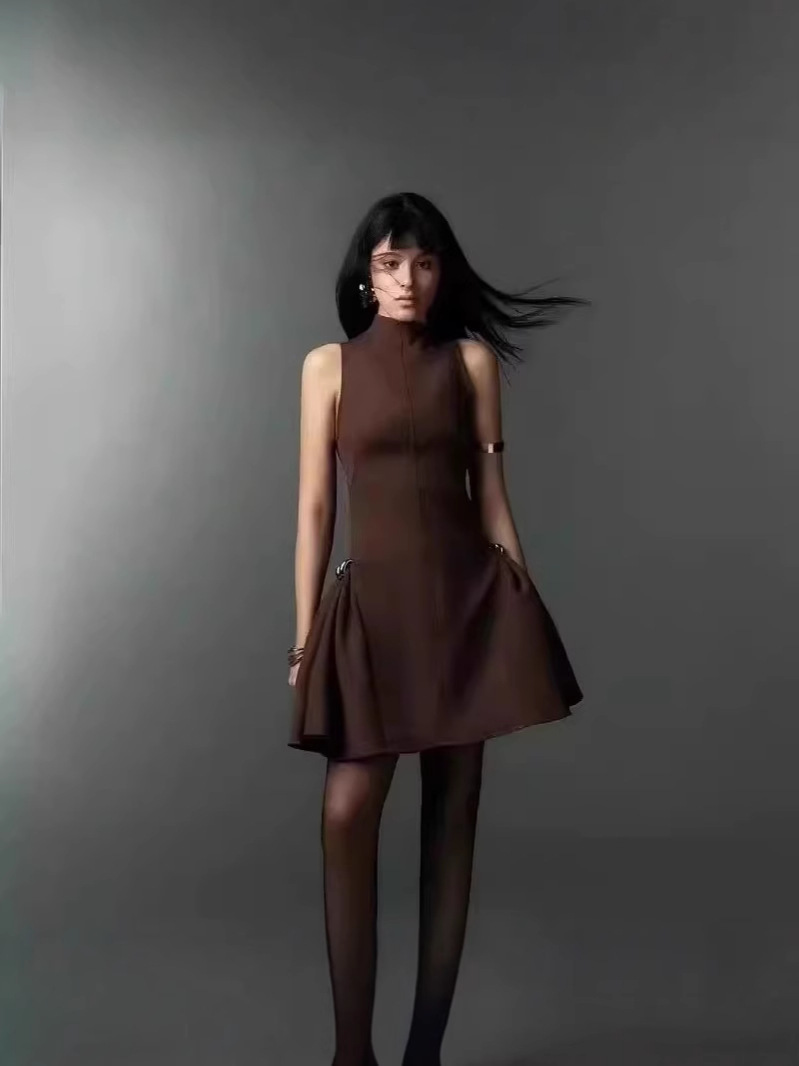 2025 Spring/Summer Puffy Dress CA25032716RD