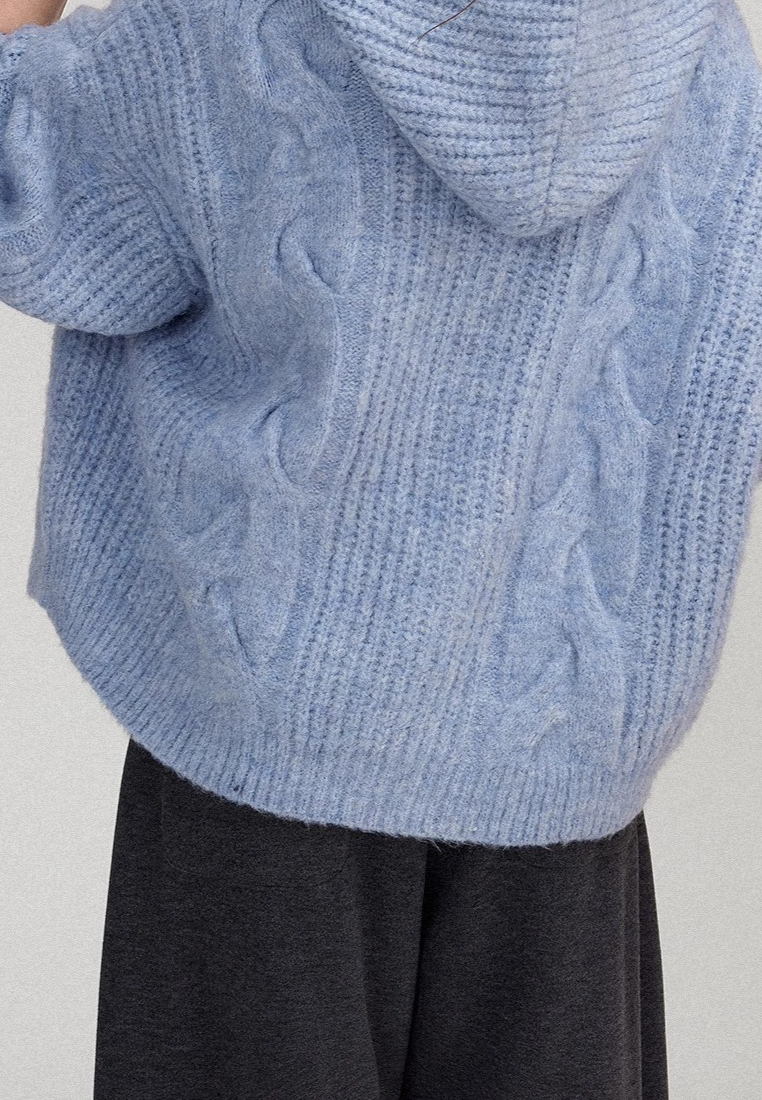 Autumn and Winter Retro Knitted Cardigan Sweater CA25110316BL