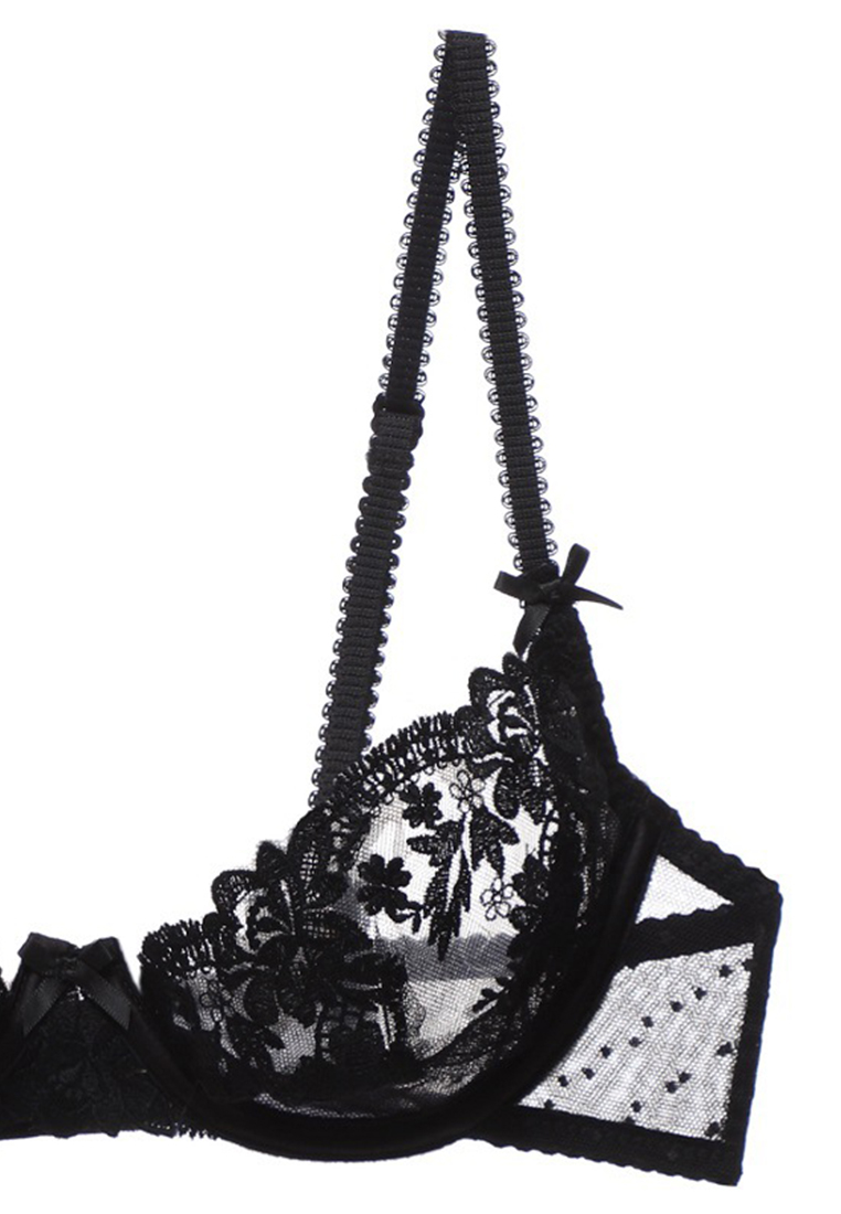 Ultra-thin lace hollow garter T pants suit CA24112016W