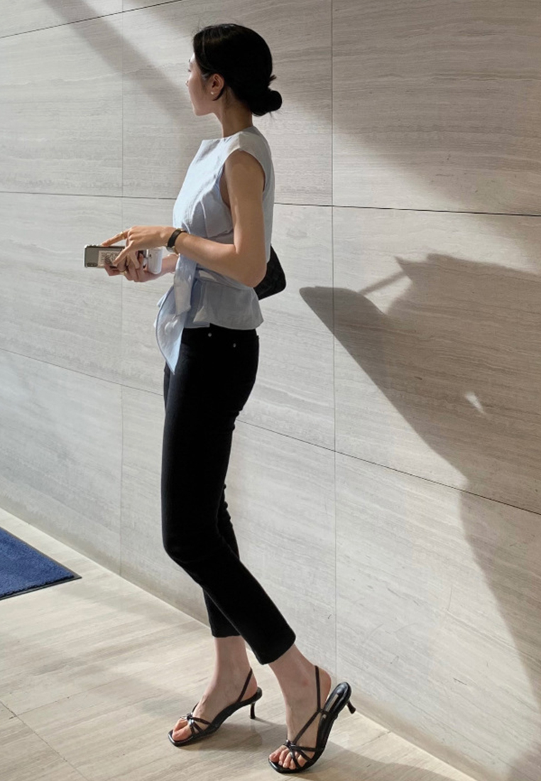 Summer New Fashion Tie Bow Top CA25070916BE