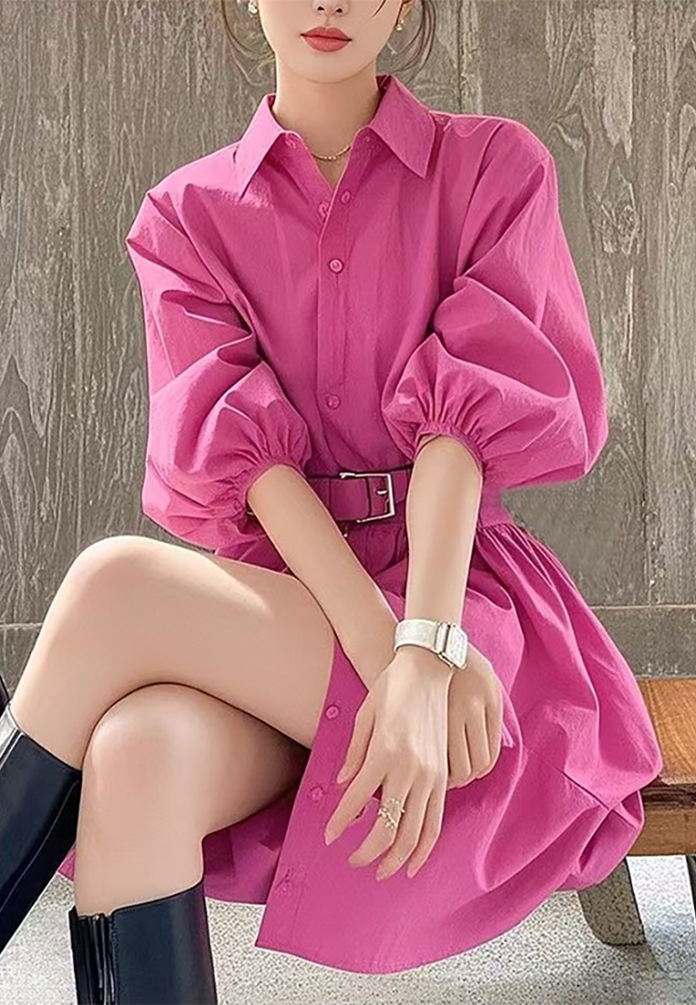 Light luxury lapel dress with temperament CA25031915PI