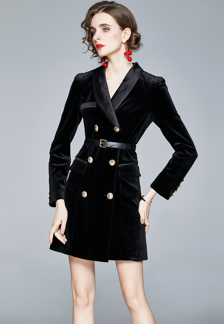 2024 new light mature style dress with temperament CA24073117BK