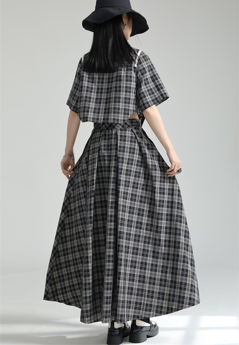 2024 New Retro A-line Half skirt Summer CA24030117GY