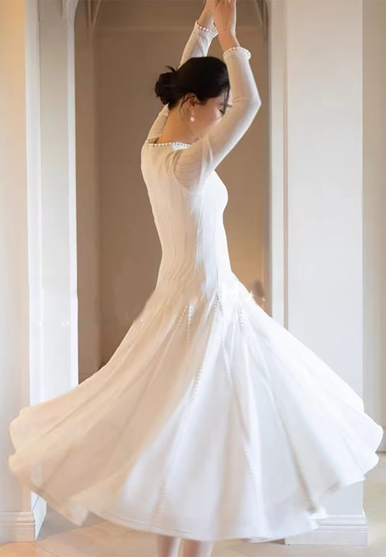 New lace large umbrella bridesmaid dress CA25092517W