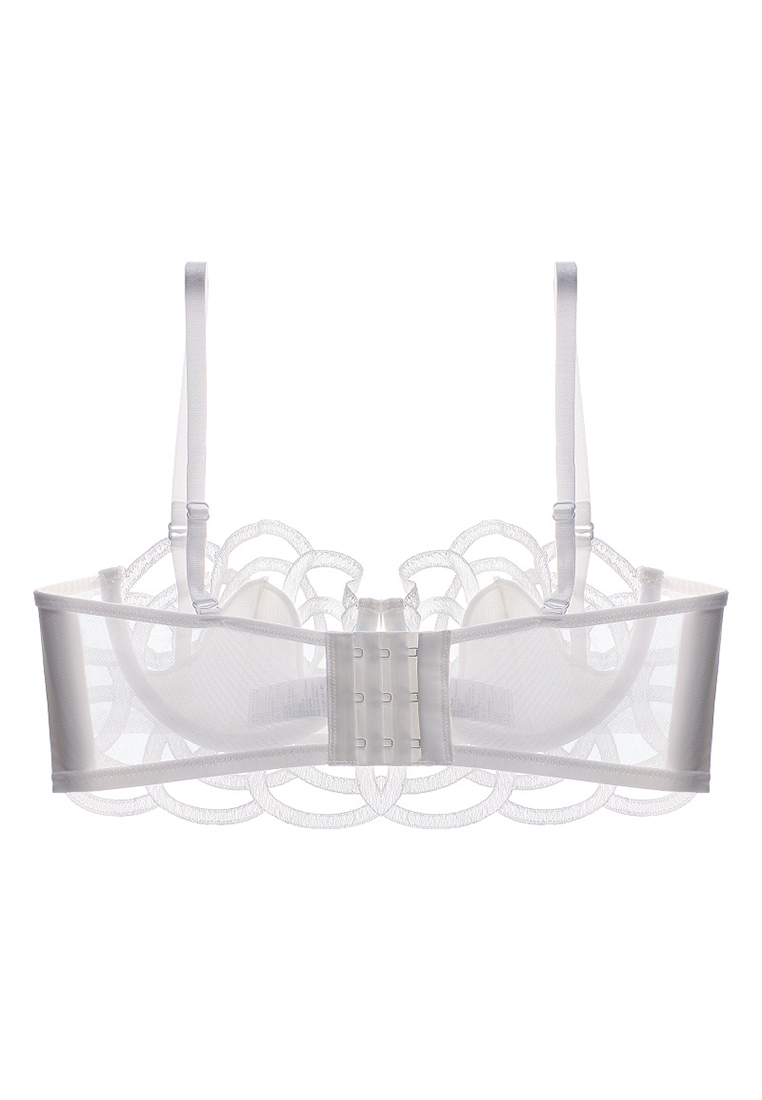 French style tube top rabbit ear cup bra set CA24112017BK