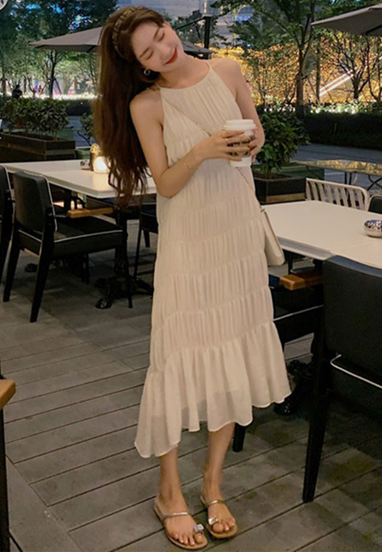French sweet chiffon slip dress CA24030717