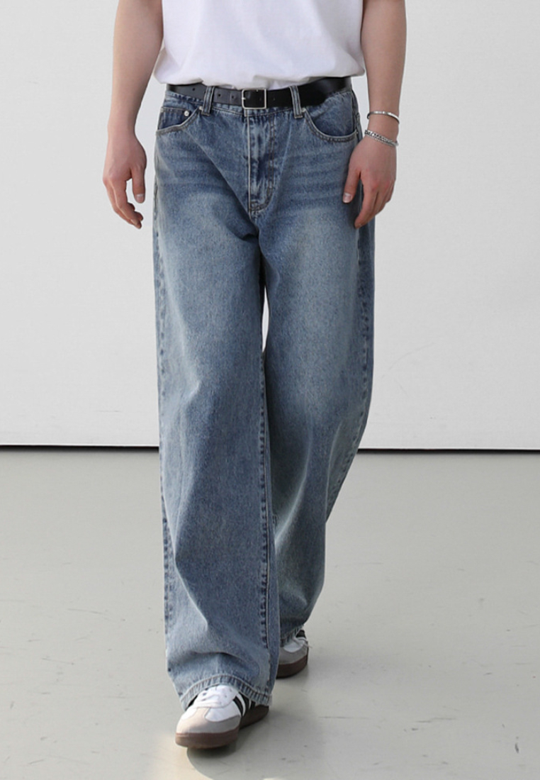 2024 Vintage cotton jeans straight leg pants CA24090317BL