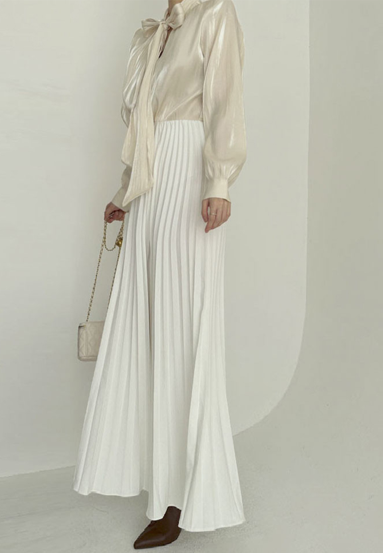 French style lace up top CA241128117BK