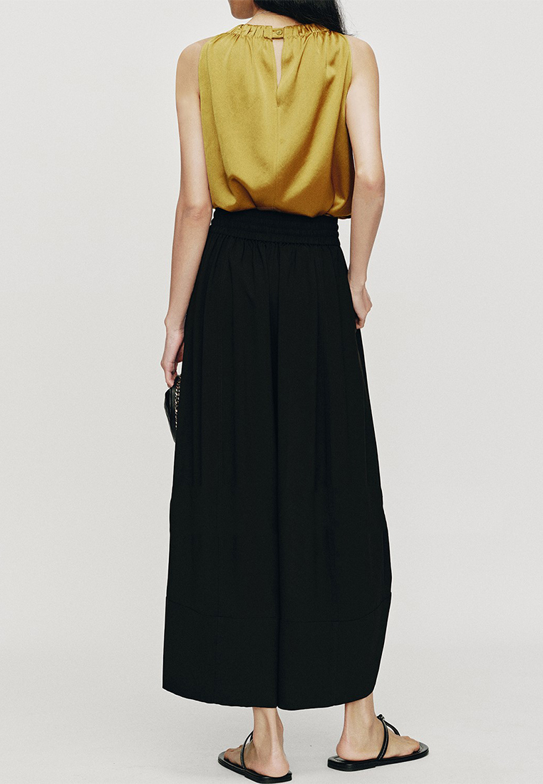 Sleeveless Pullover Satin Top CA25061717GD