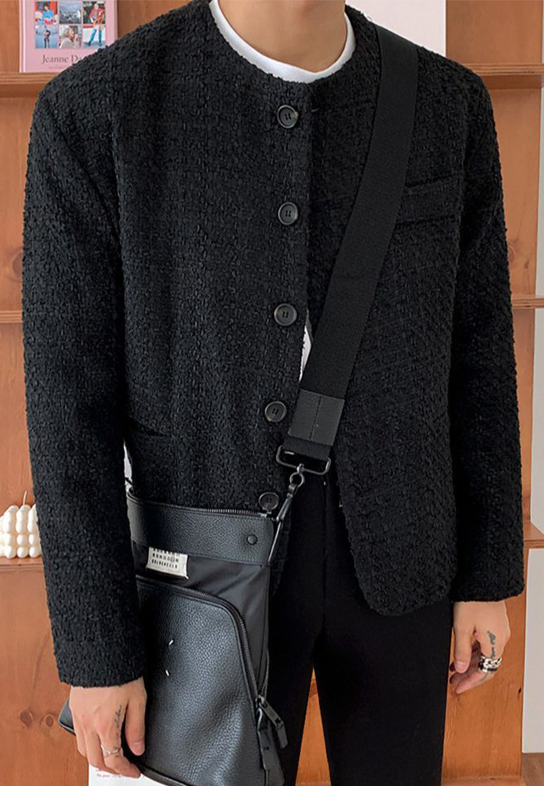 Autumn Korean slim fit loose jacket CA24101417BK