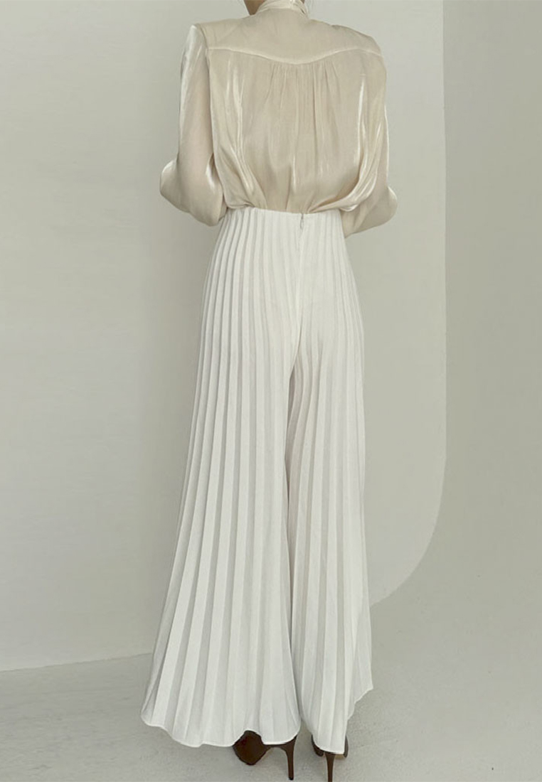 French style lace up top CA241128117BK