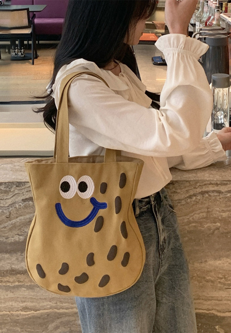 2024 Cartoon Canvas One Shoulder Totes CA24032317BW