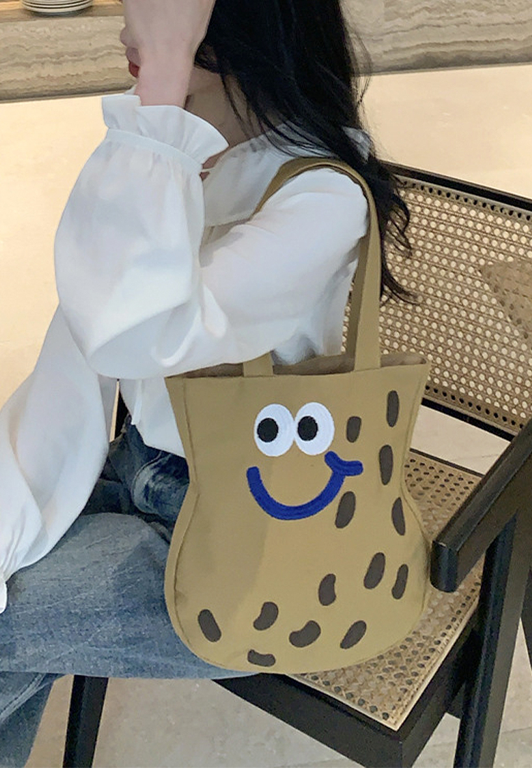 2024 Cartoon Canvas One Shoulder Totes CA24032317BW
