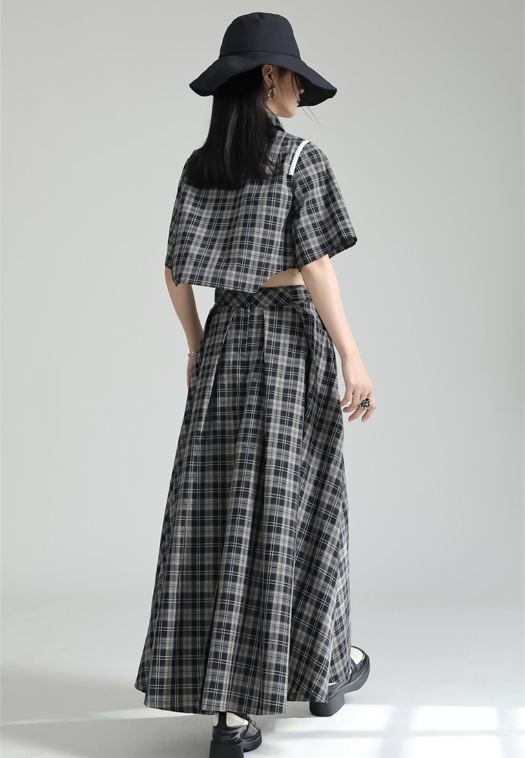 2024 New Retro A-line Half skirt Summer CA24030117GY