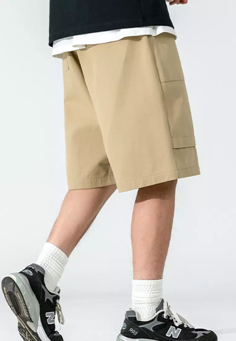 All-Match Cotton Loose Sports Streamer Five-Point Short Pants A22050328KI-XXL