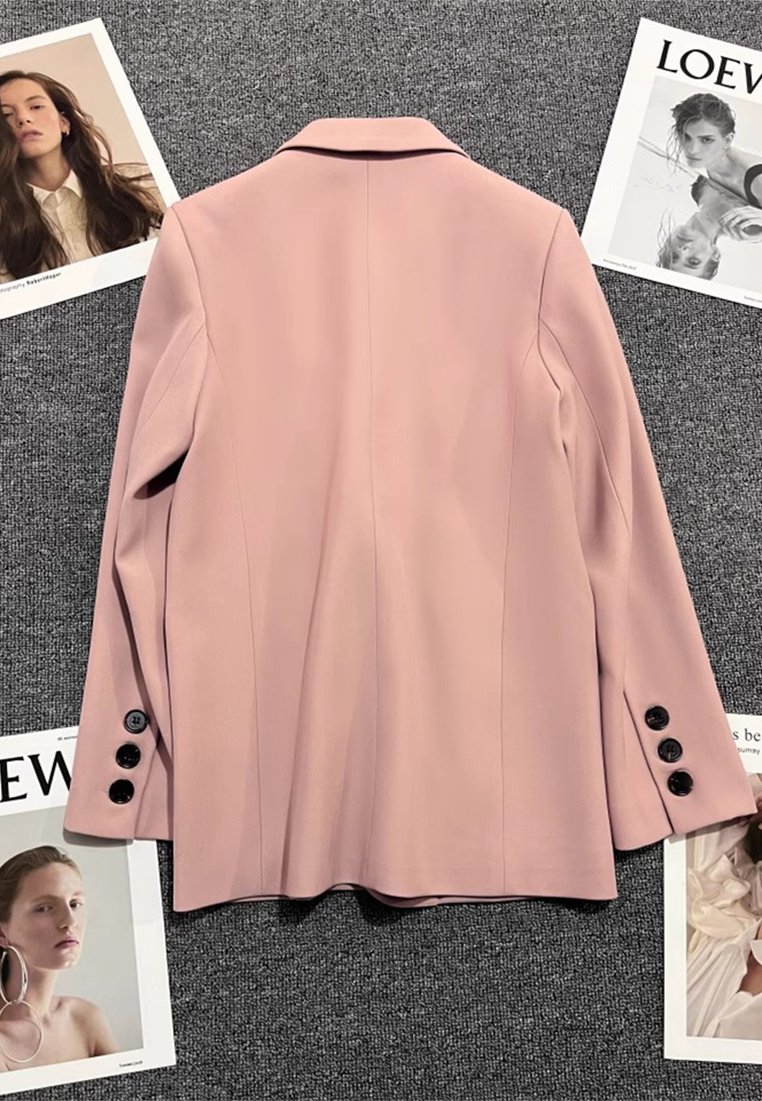 Autumn New Korean Style Loose Straight Cut Suit CA25102418BW