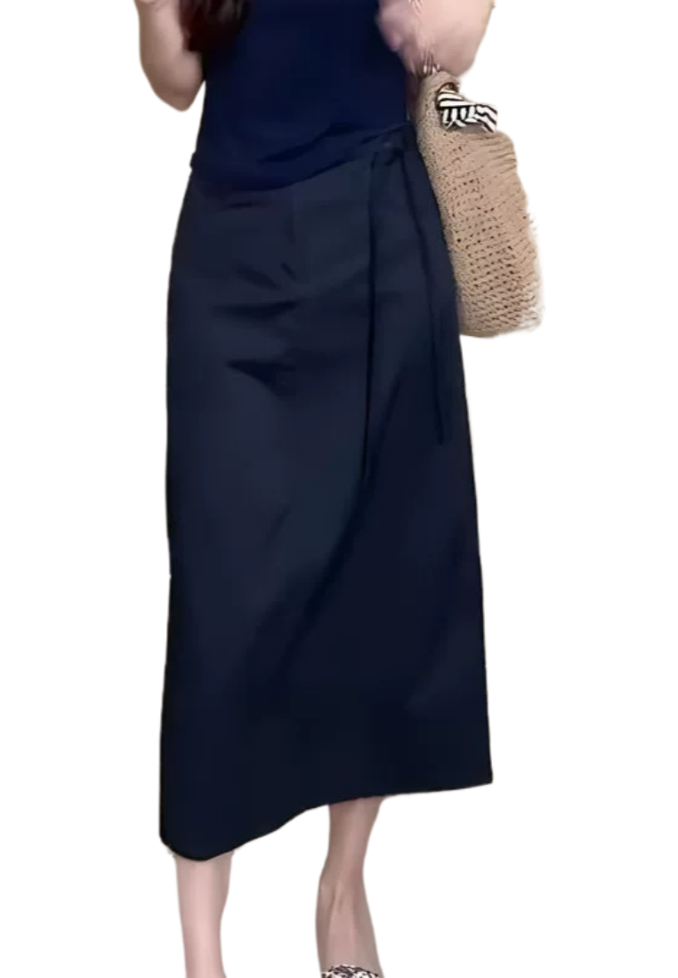 Fashionable and versatile loose and simple slim fit skirt CA25031918BL