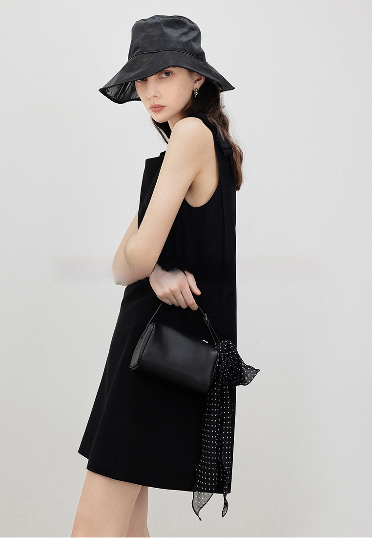 Summer New Ribbon Twill Dress CA25061718BK