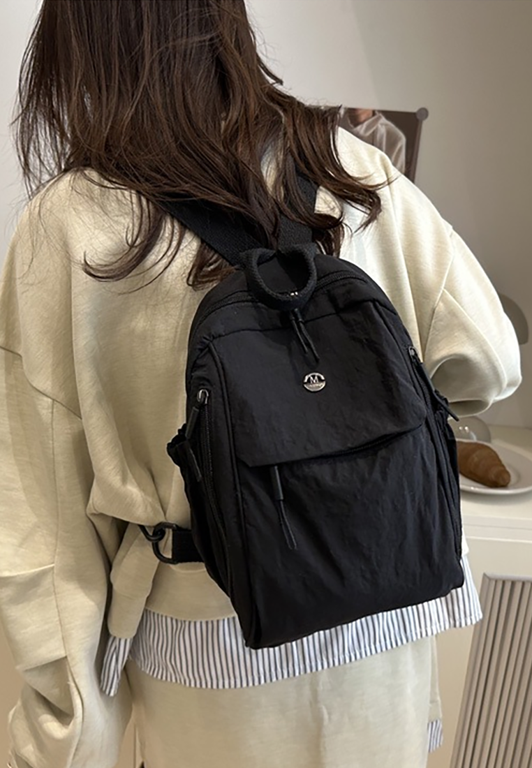New Japanese-Style Minimalist Ultra-Light Nylon Casual Versatile Mini Backpack CA25110718W